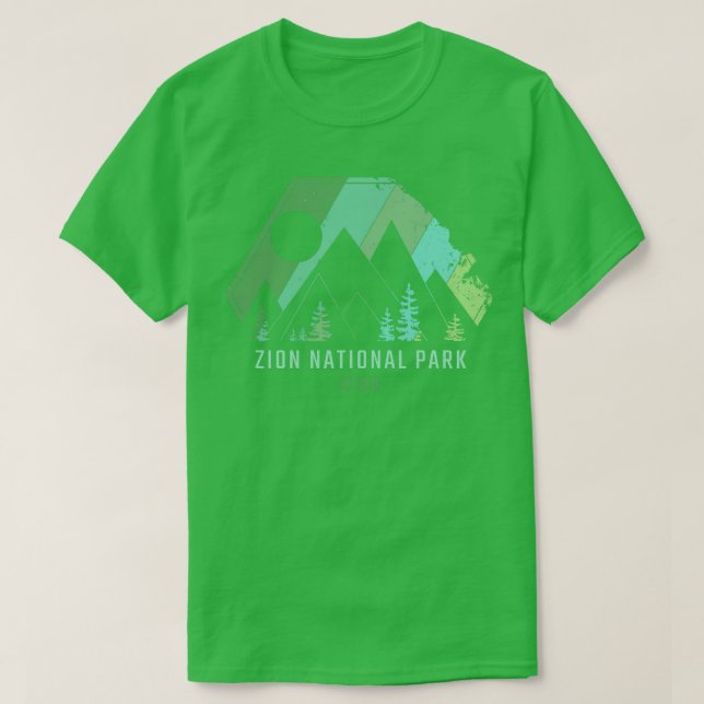 Zion National Park Vintage 2 T Shirt (Design framsida)