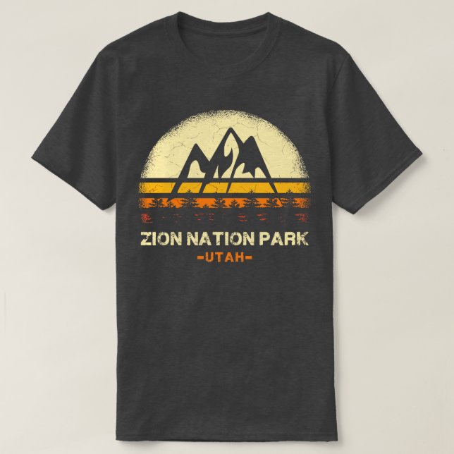 Zion National Park Vintage 3 T Shirt (Design framsida)