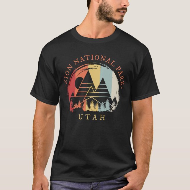 Zion National Park Vintage T Shirt (Framsida)