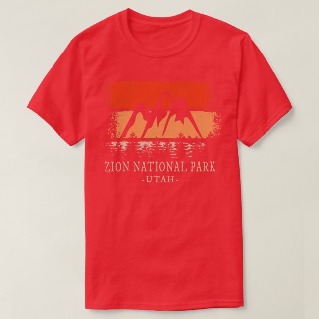 Zion National Park Vintage T Shirt (Design framsida)