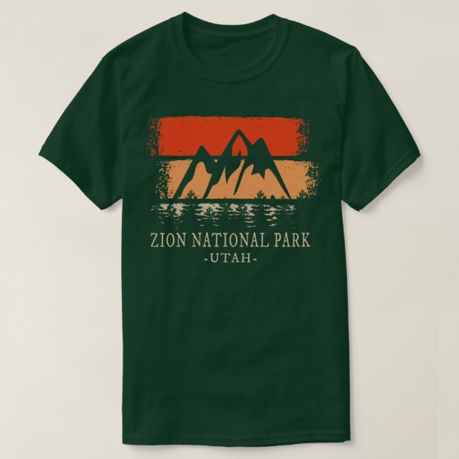 Zion National Park Vintage T Shirt (Design framsida)