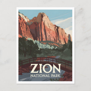 Zion National Park vintage Vykort