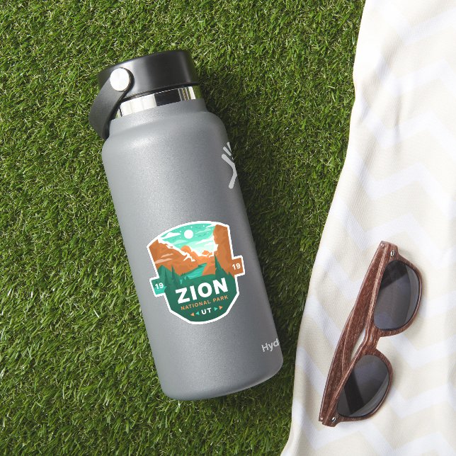 Zion National Park Vinyl Sticker Klistermärken (HydroFlask Insitu)