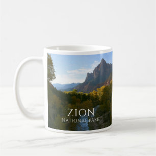 Zion National Park, Watchman Peak, Virgin River Kaffemugg