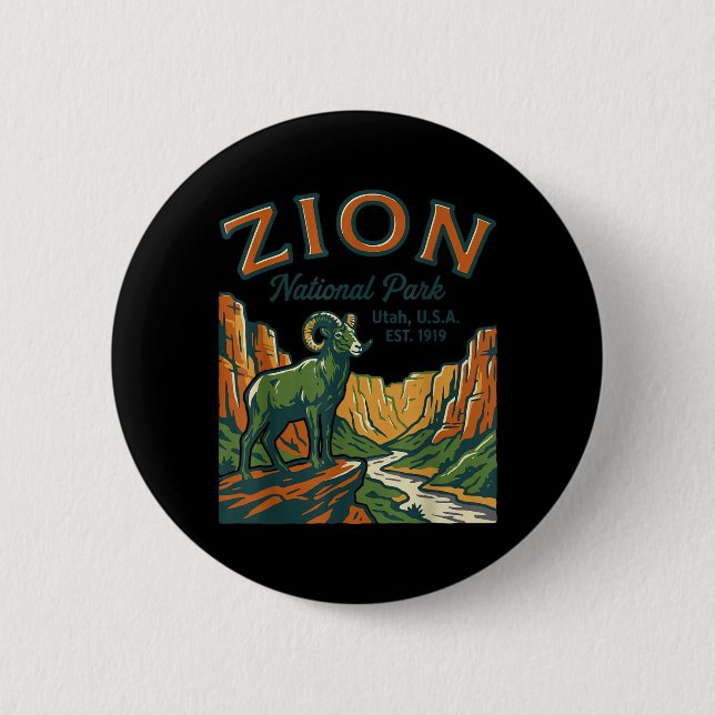 Zion National Park Wilderness Vandring Camping Knapp (Framsida)