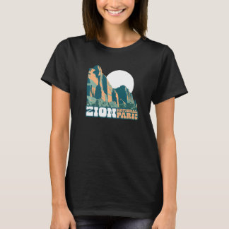 Zion National Park WPA Poster Style Graphic Utah T Shirt
