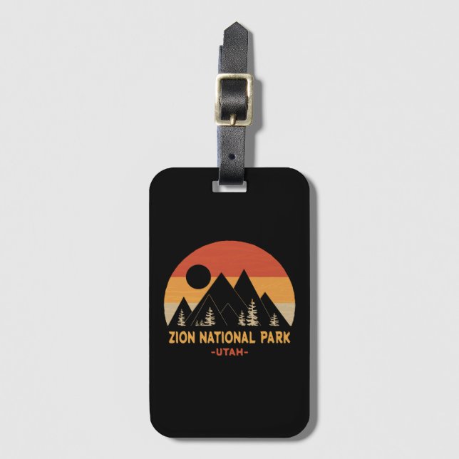 Zion nationalpark bagagebricka (Framsida vertikal)