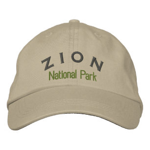 Zion nationalpark broderad keps