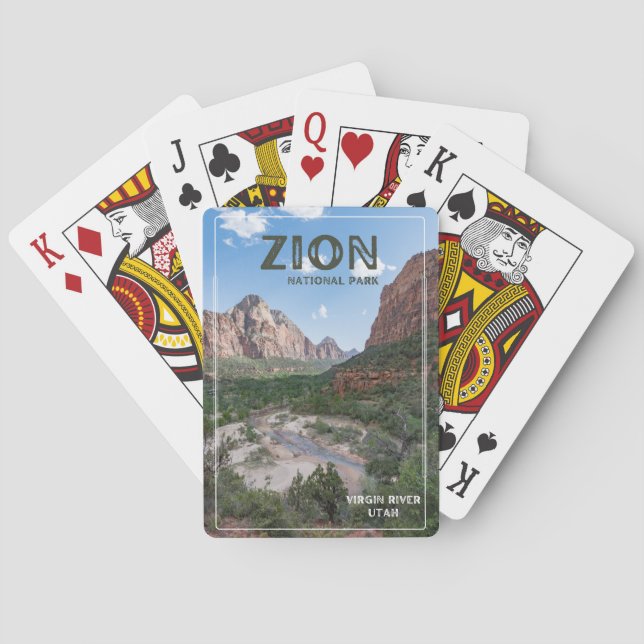 Zion nationalpark casinokort (Baksidan)