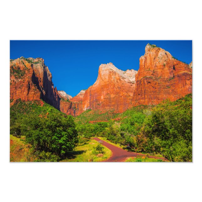 Zion nationalpark fototryck (Framsidan)