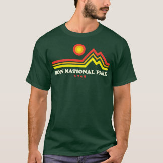 Zion nationalpark Hikes Retro Mountain Zion Park T Shirt