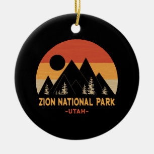 Zion nationalpark julgransprydnad keramik