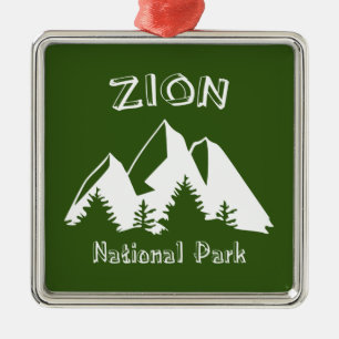 Zion nationalpark julgransprydnad metall