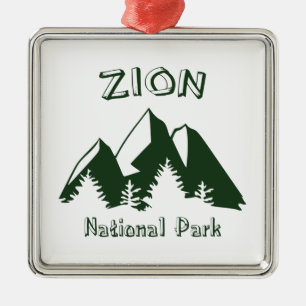 Zion nationalpark julgransprydnad metall