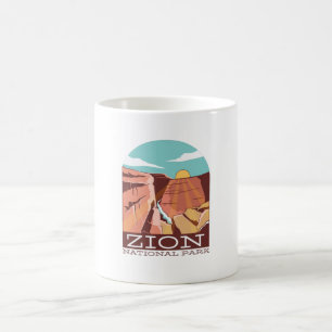 Zion nationalpark kaffemugg