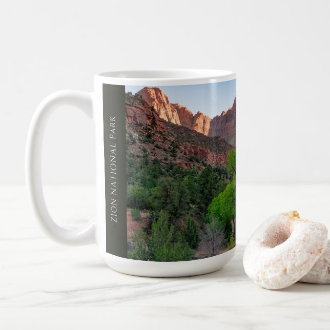 Zion nationalpark kaffemugg (Med munk)