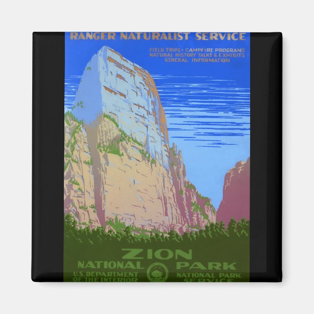 Zion nationalpark magnet (Framsidan)
