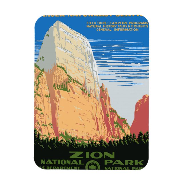Zion nationalpark magnet (Vertikal)
