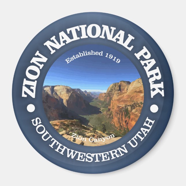 Zion nationalpark magnet (Framsidan)