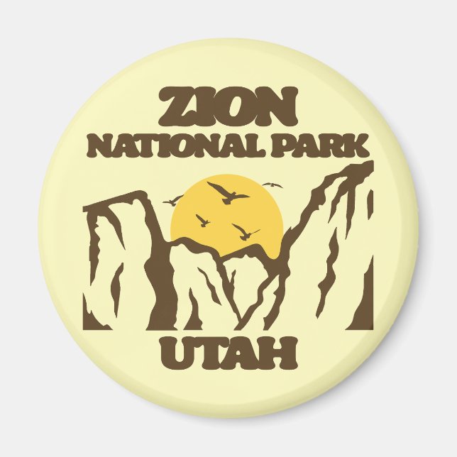 Zion nationalpark magnet (Framsidan)