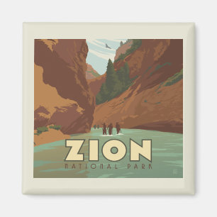 Zion nationalpark Narrows Magnet