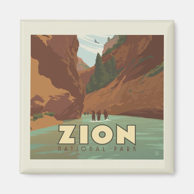 Zion nationalpark | Narrows Magnet (Framsidan)