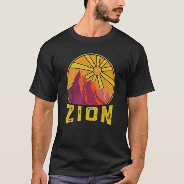 Zion nationalpark Natature Hiking Fläkt T Shirt (Framsida)