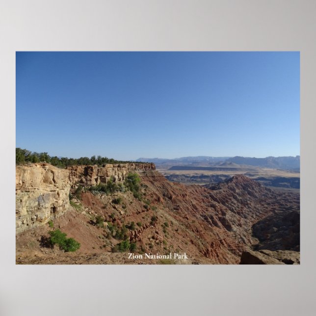 Zion nationalpark poster (Framsidan)