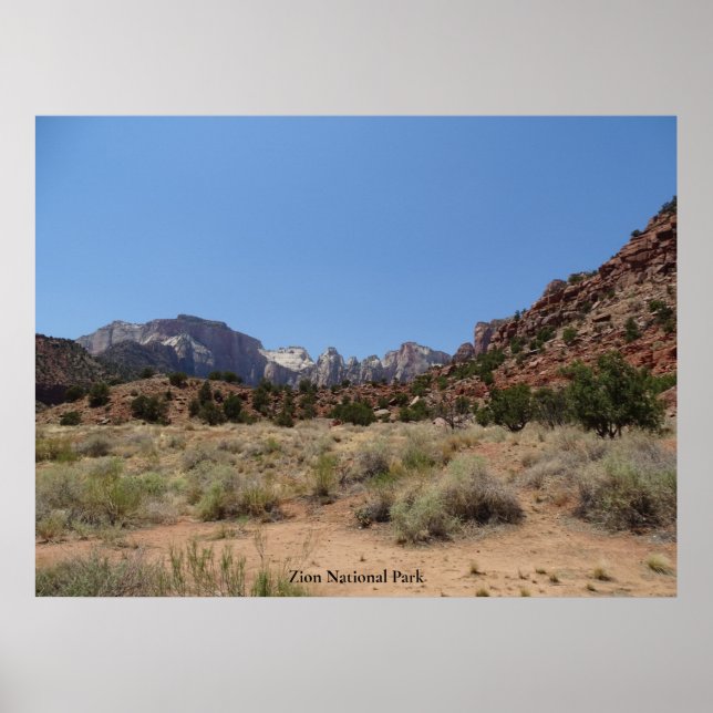 Zion nationalpark poster (Framsidan)