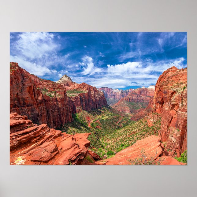 Zion nationalpark poster (Framsidan)