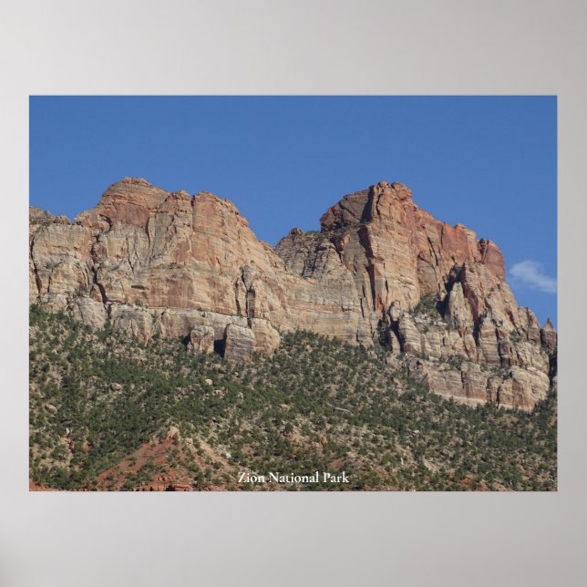 Zion nationalpark poster (Framsidan)
