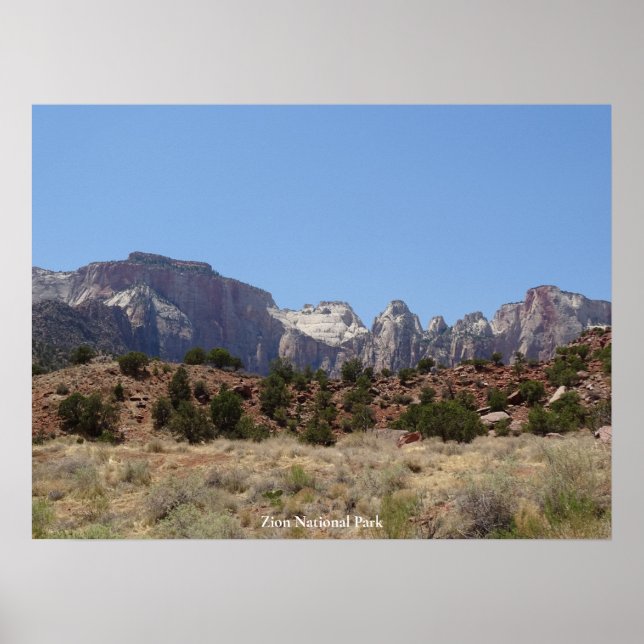 Zion nationalpark poster (Framsidan)
