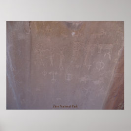 Zion nationalpark poster