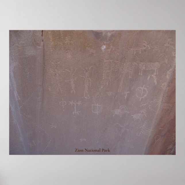 Zion nationalpark poster (Framsidan)