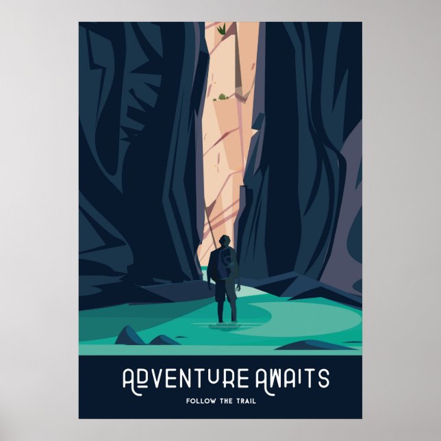 Zion nationalpark poster (Framsidan)