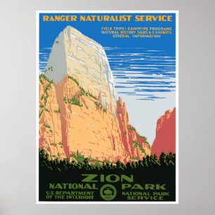 Zion nationalpark poster