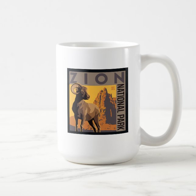 Zion nationalpark | Ram Kaffemugg (Höger)