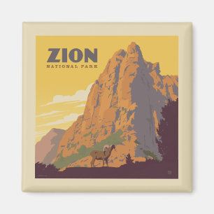 Zion nationalpark Ram Magnet