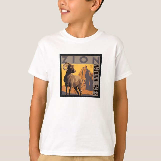 Zion nationalpark | Ram T Shirt (Framsida)