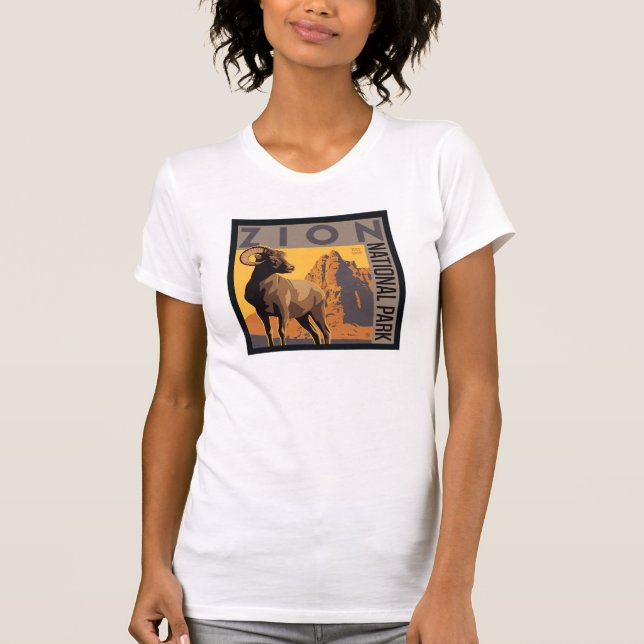 Zion nationalpark | Ram T Shirt (Framsida)