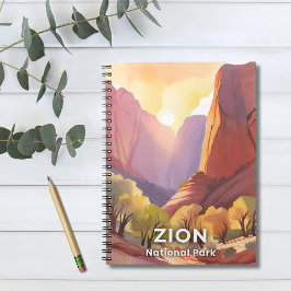 Zion nationalpark | Travel Watercolor Anteckningsbok