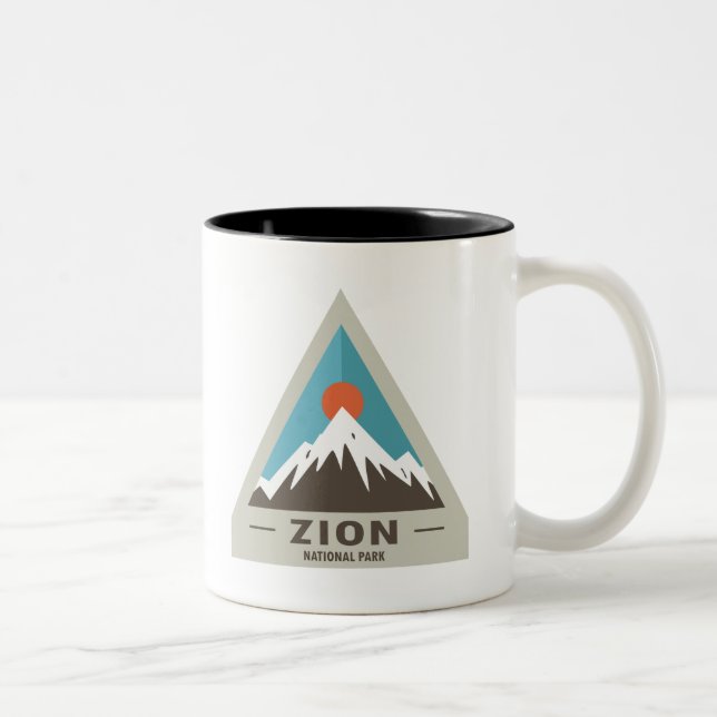 Zion nationalpark Två-Tonad mugg (Höger)
