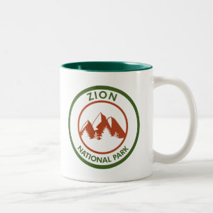 Zion nationalpark Två-Tonad mugg