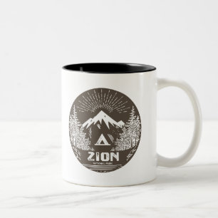 Zion nationalpark Två-Tonad mugg