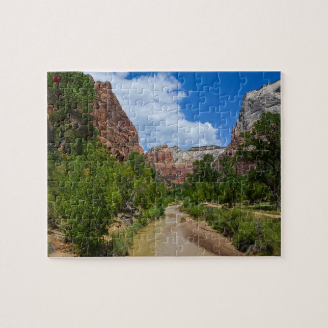 Zion nationalpark Utah Pussel (Horisontell)
