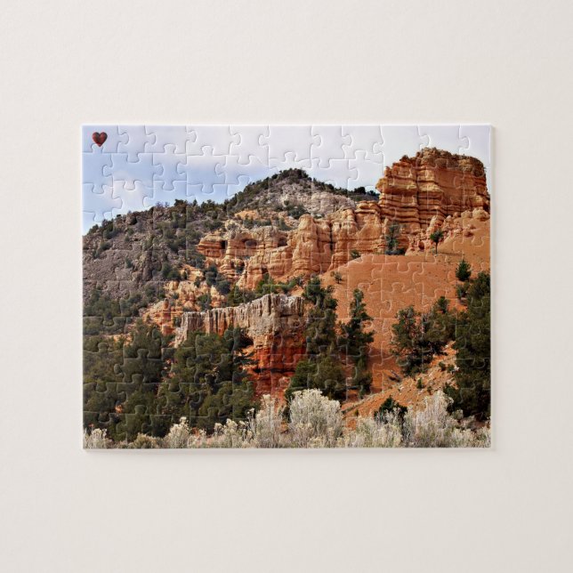 Zion Nationalpark Utah Pussel (Horisontell)