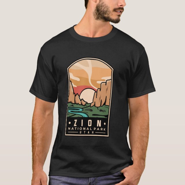 Zion Nationalpark Utah T Shirt (Framsida)