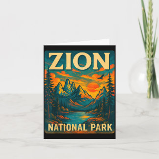 Zion nationalpark vintage resor utomhus kort