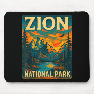 Zion nationalpark vintage resor utomhus musmatta