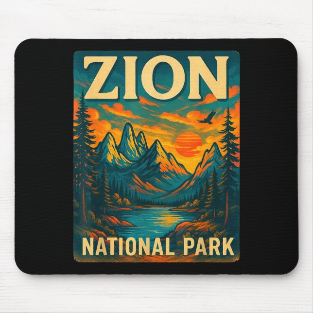 Zion nationalpark vintage resor utomhus musmatta (Framsidan)
